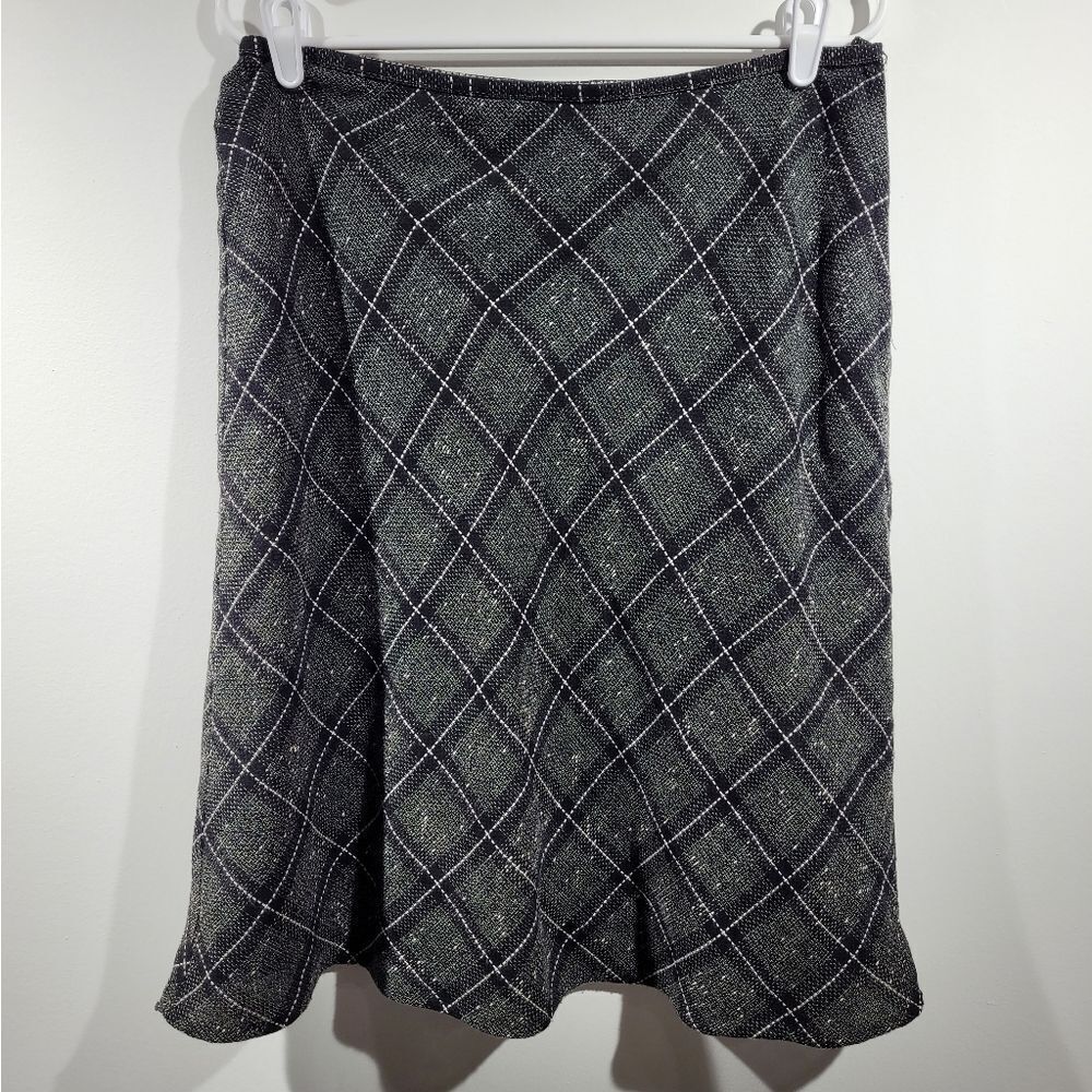 Villager woman's plaid midi skirt‎